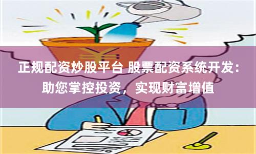 正规配资炒股平台 股票配资系统开发：助您掌控投资，实现财富增值